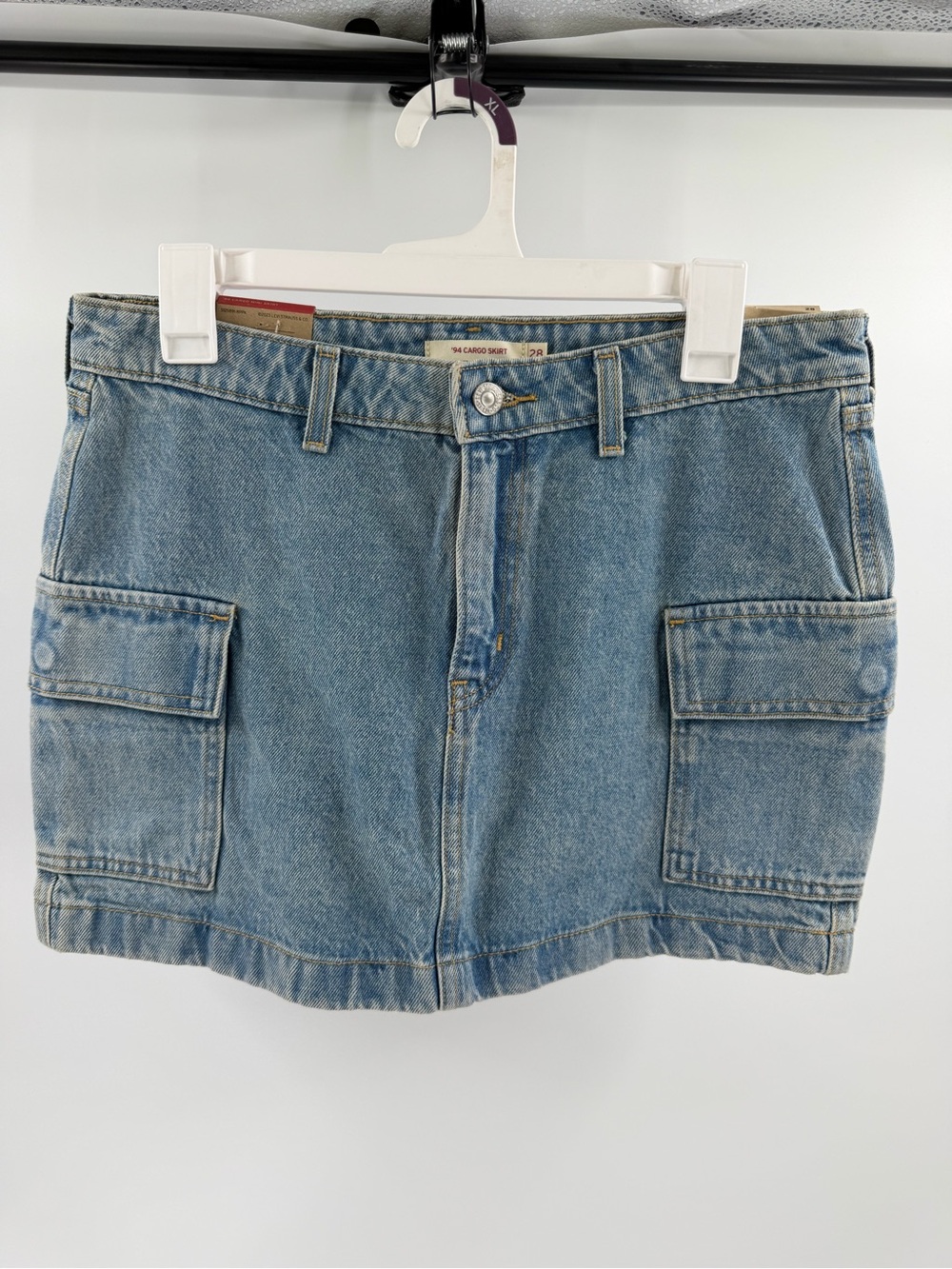 Levi’s 94 Cargo Denim Skirt‎ Size 28 New with tags - Picture 2 of 7